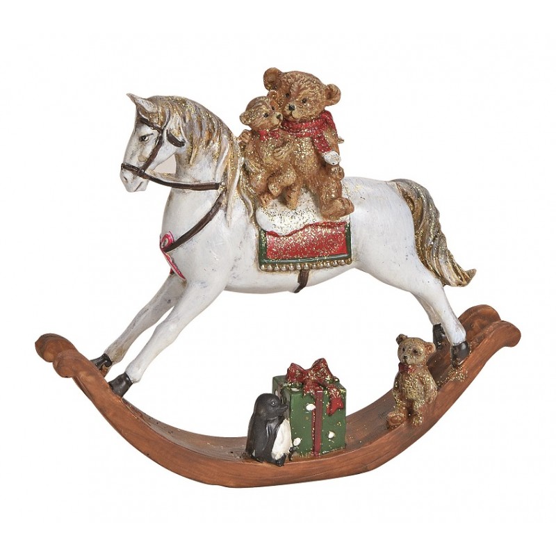 7656 Schaukelpferd aus Steinharz